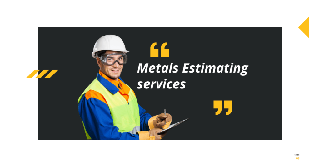 metals estimating services